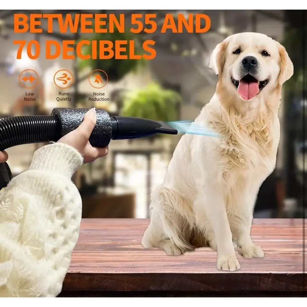 Dog Dryer, Pet Grooming Hair Dryer - Dog Hair Dryer with Adjustable Temperature